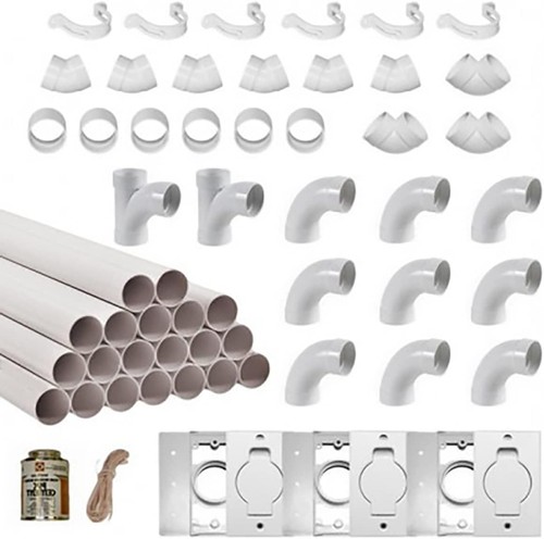 Install kit for central vacuum - kit,